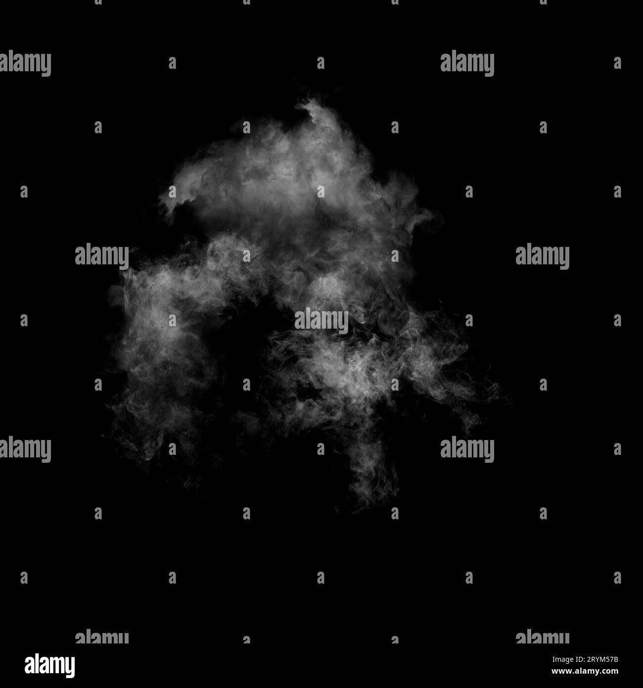 White smoke isolated on black background Stock Photo - Alamy