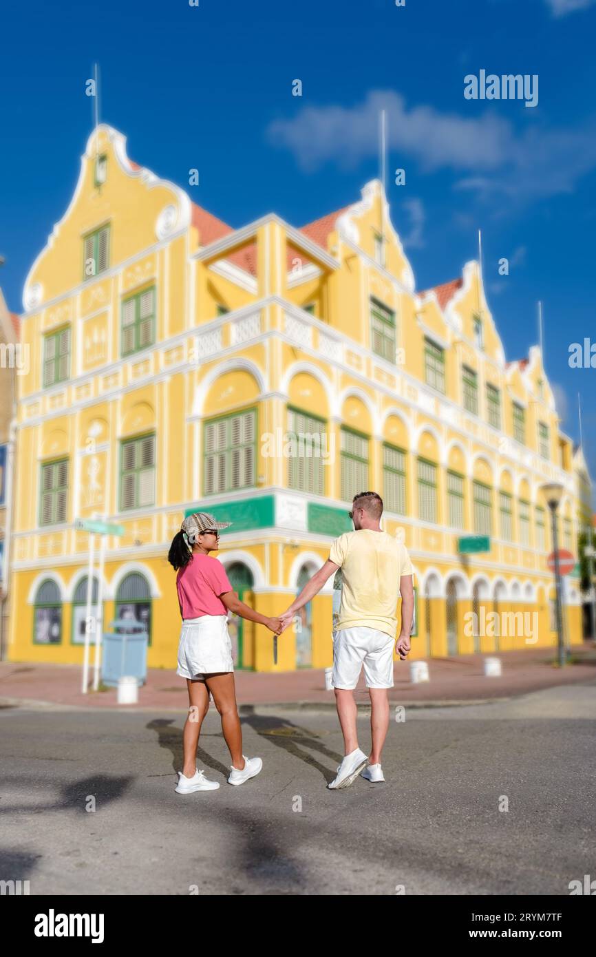 Willemstad Curacao, Colorful Buildings Around Willemstad Punda And ...