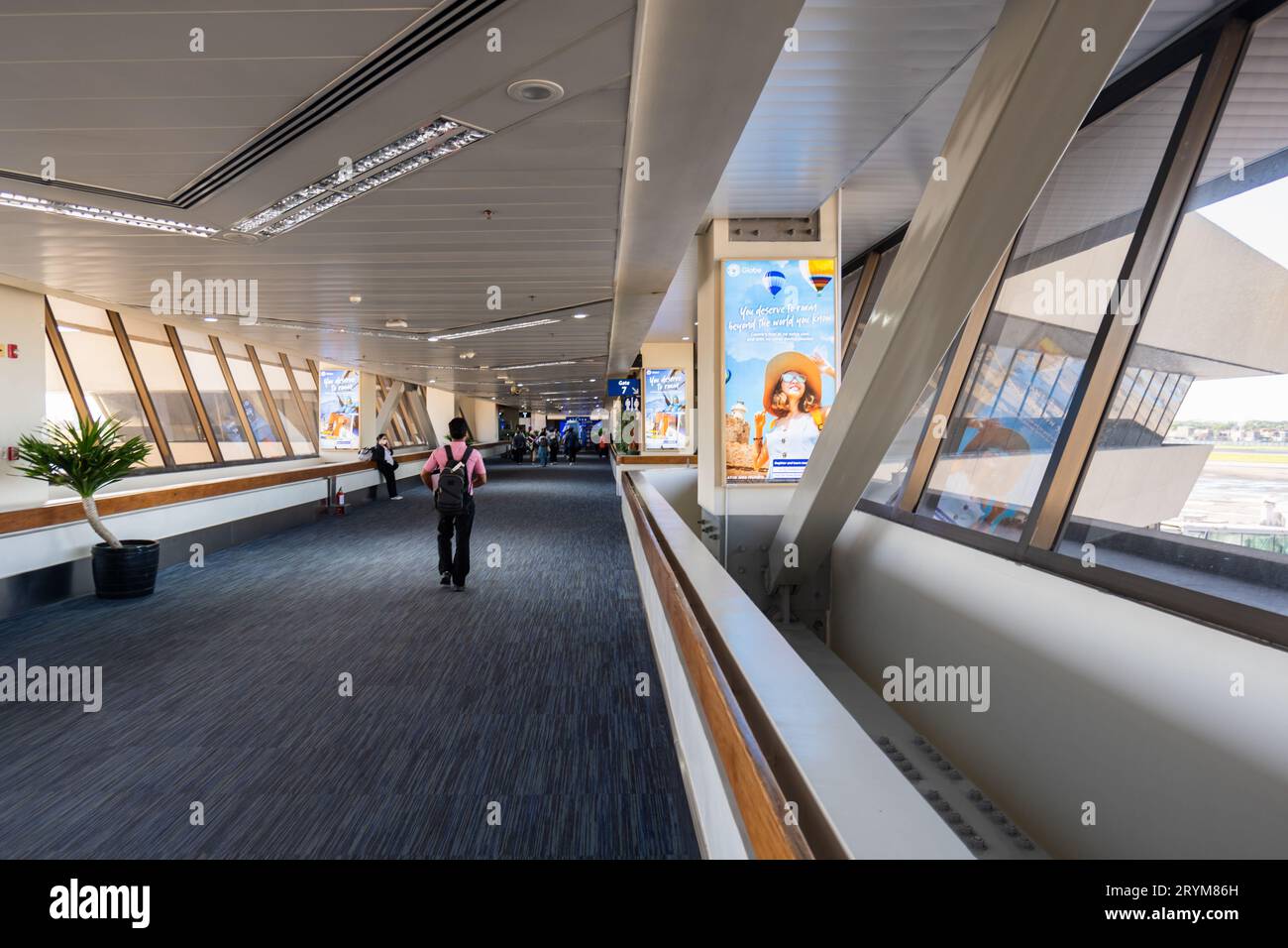 Manila, Philippines - June 10 2023: Manila Ninoy Aquino International Airport departure terminal. Stock Photo