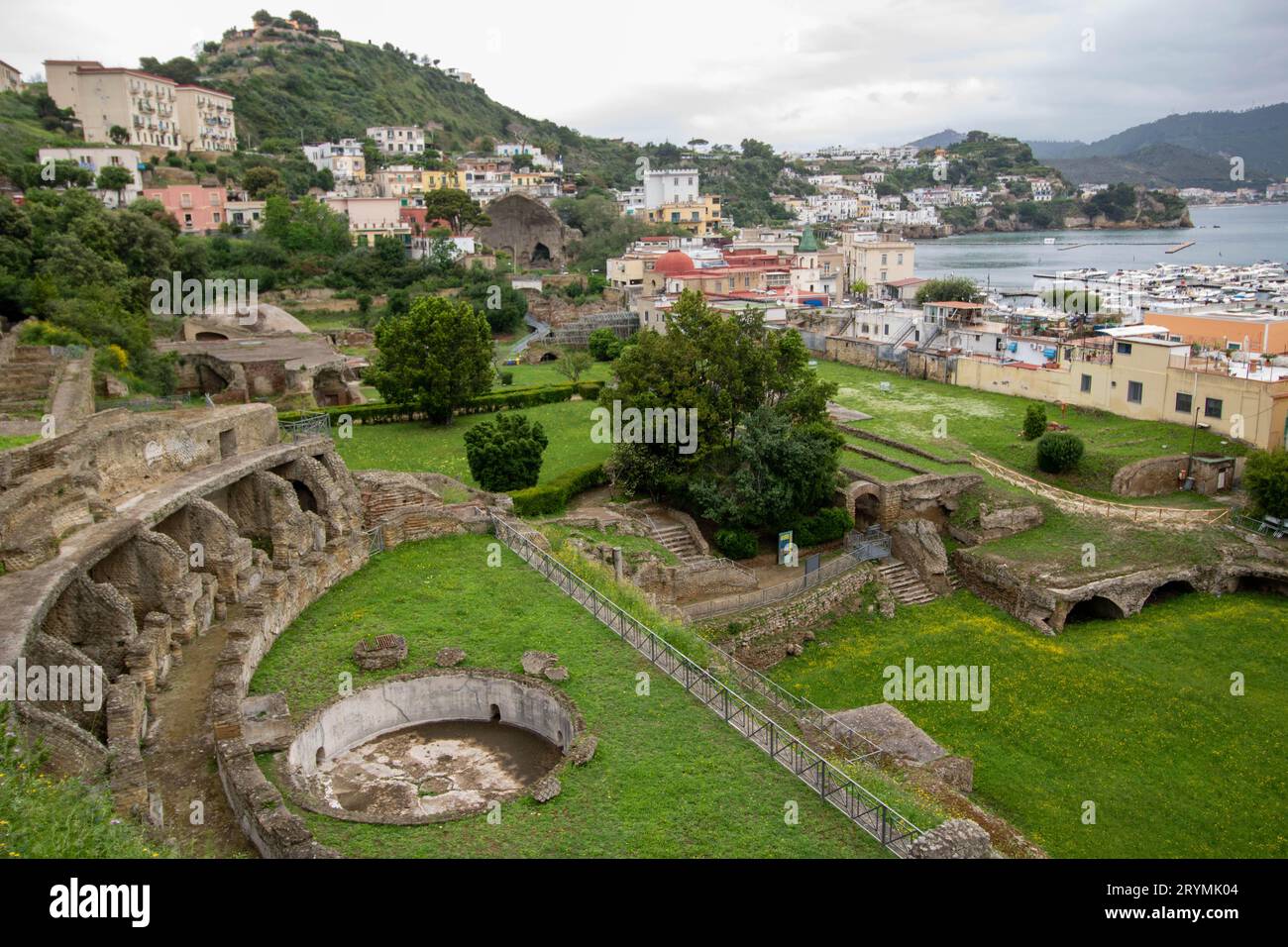 Bath of Baia archaeological site in Campania Stock Photo