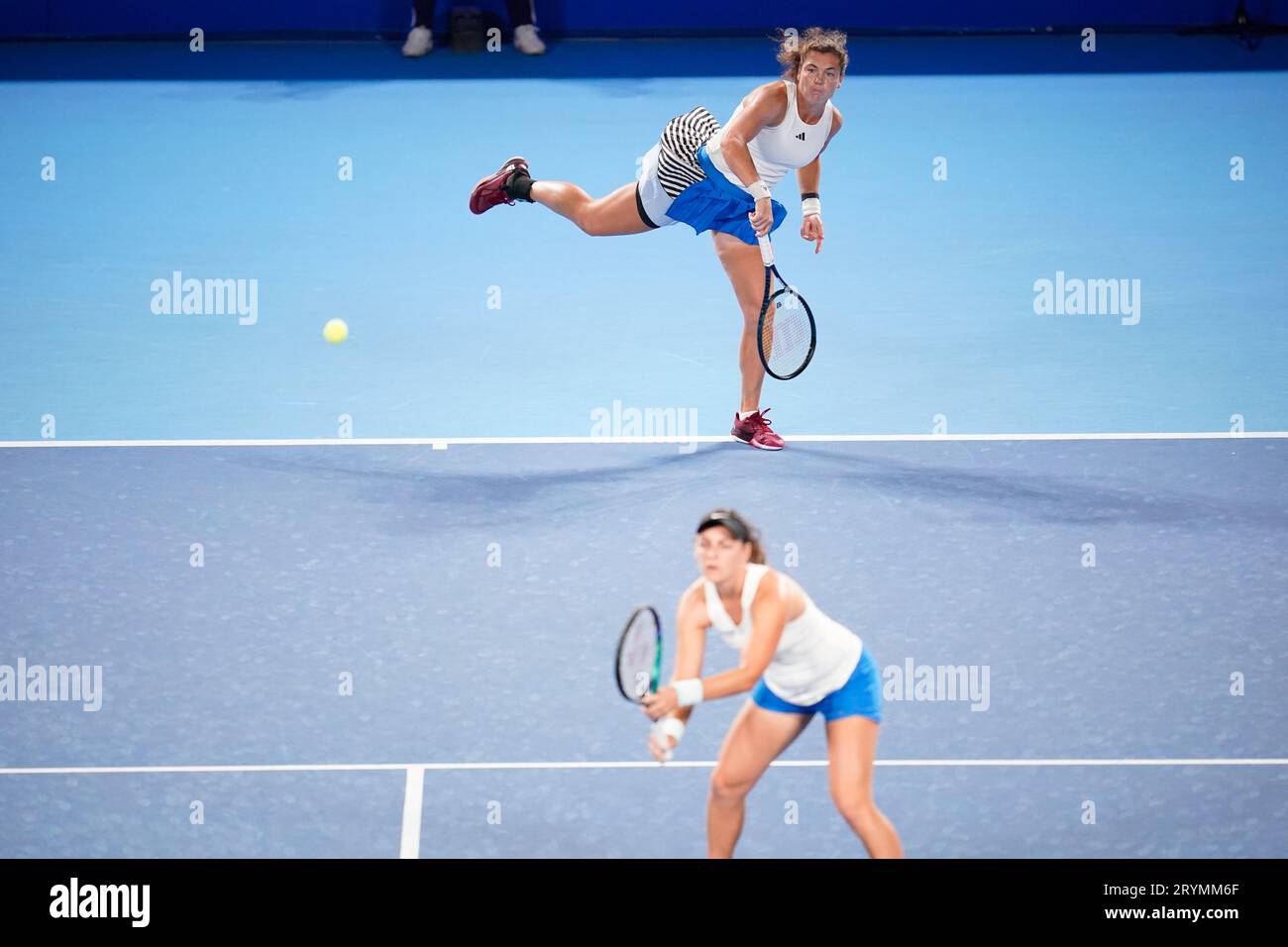 Tokyo, Japan. 30th Sep, 2023. (T-B) Ulrikke Eikeri (NOR), Ingrid Neel (EST) Tennis : Doubles Final match at Ariake Colosseum during TORAY PAN PACIFIC OPEN TENNIS 2023 in Tokyo, Japan . Credit: SportsPressJP/AFLO/Alamy Live News Stock Photo