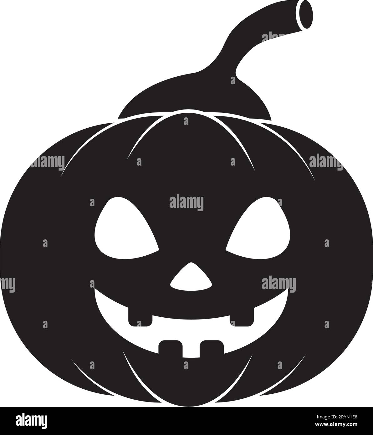 halloween pumpkin silhouette Stock Vector Image & Art Alamy