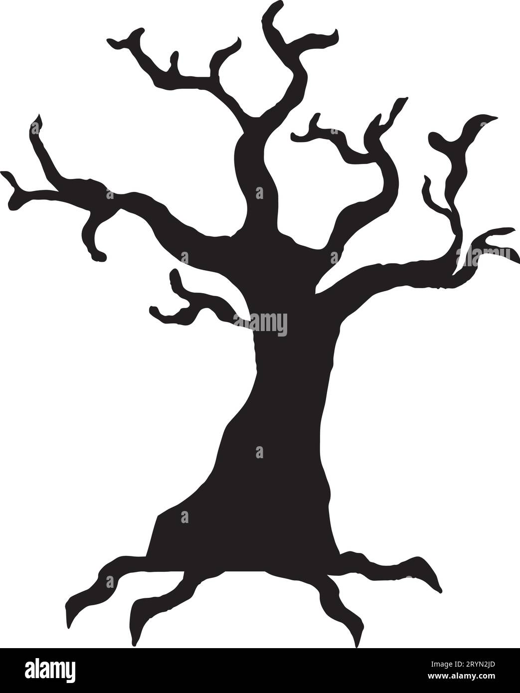 tree black silhouette Stock Vector Image & Art - Alamy