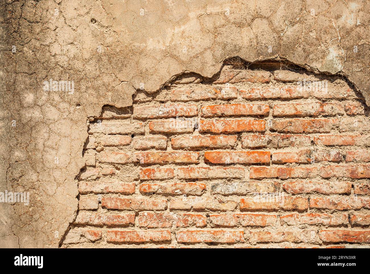 Old brick wall. Nice vintage textured background. Stock Photo