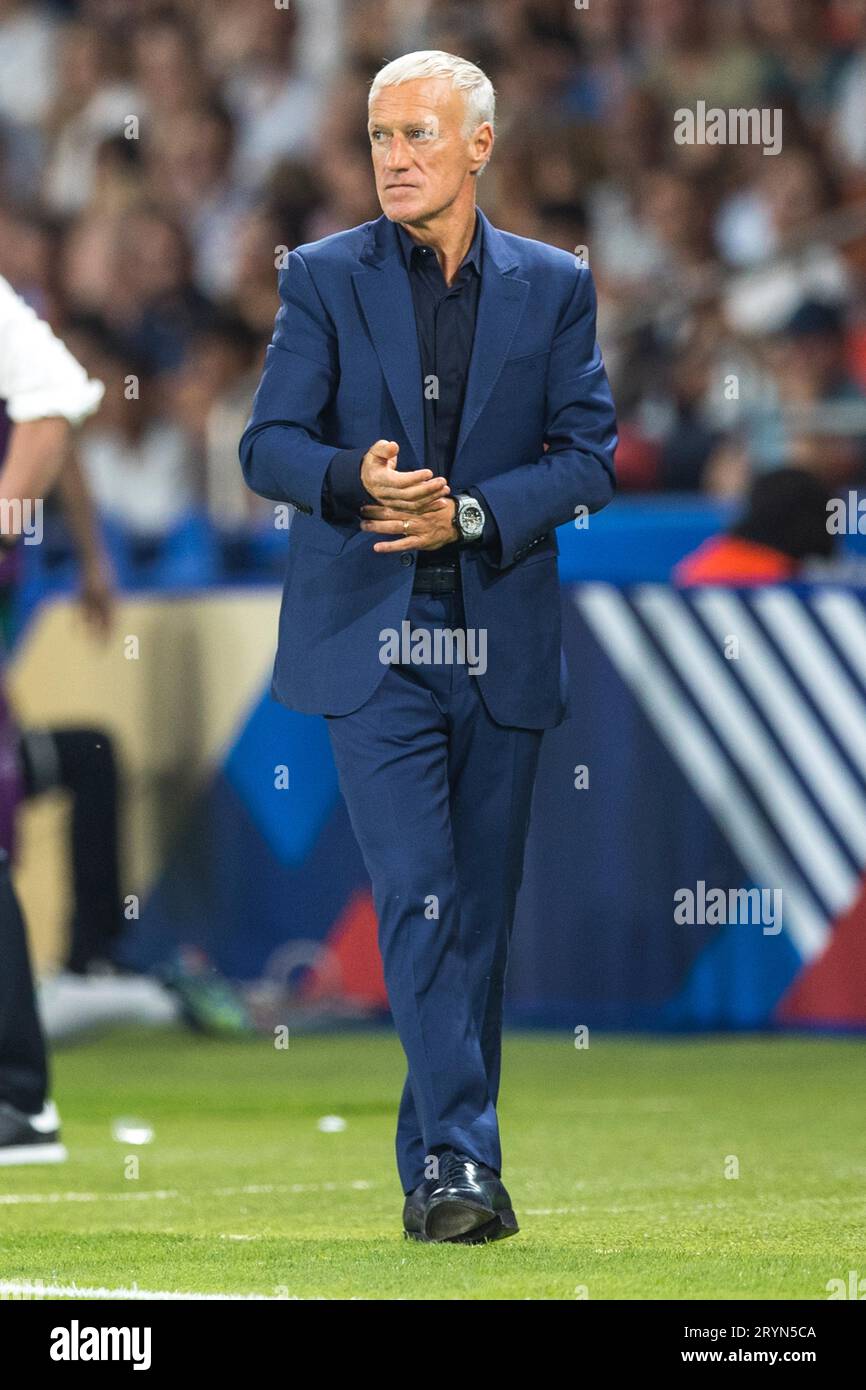 Didier DESCHAMPS Coach France on the sidelines Stock Photo