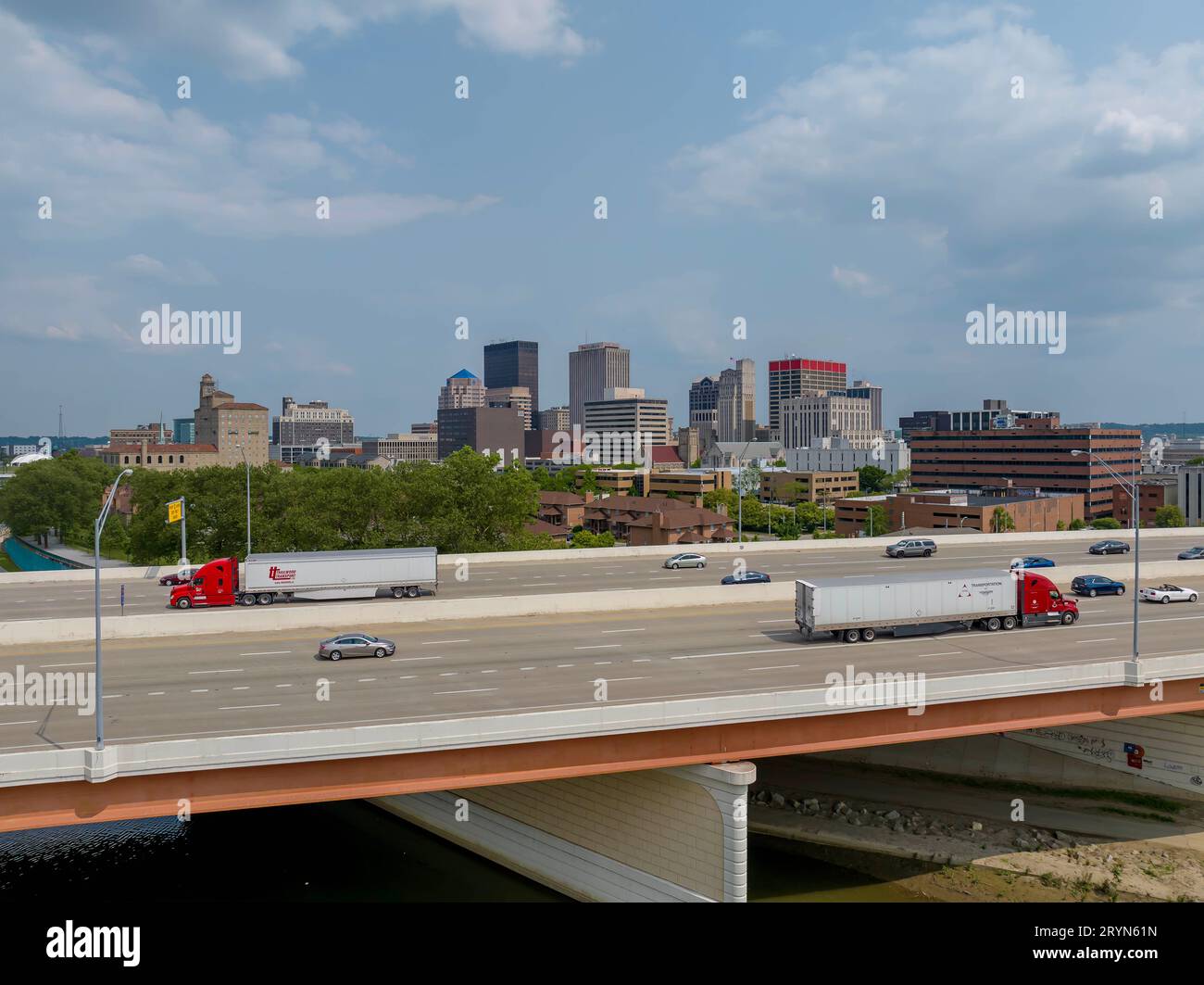 Aerial view of Dayton, Ohio. Dayton is the sixthlargest city in the U