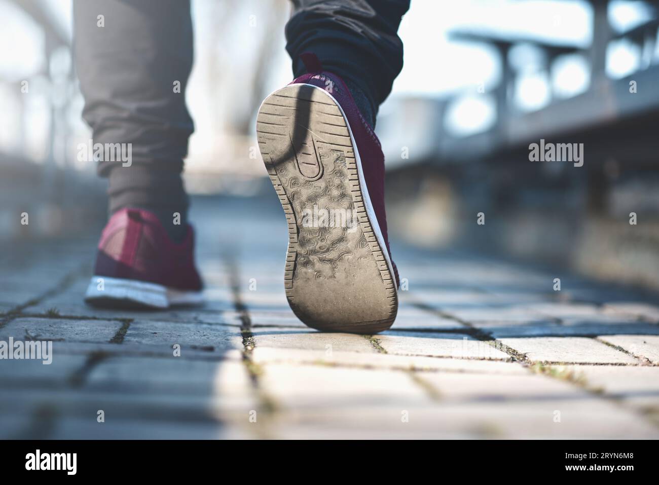Sneakers walking street hi-res stock photography and images - Alamy