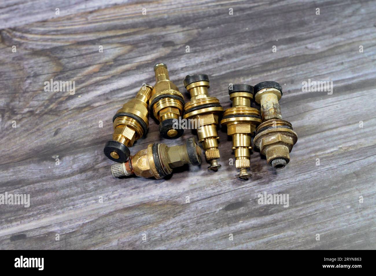 plumbing and maintenance concept background at home, faucet body