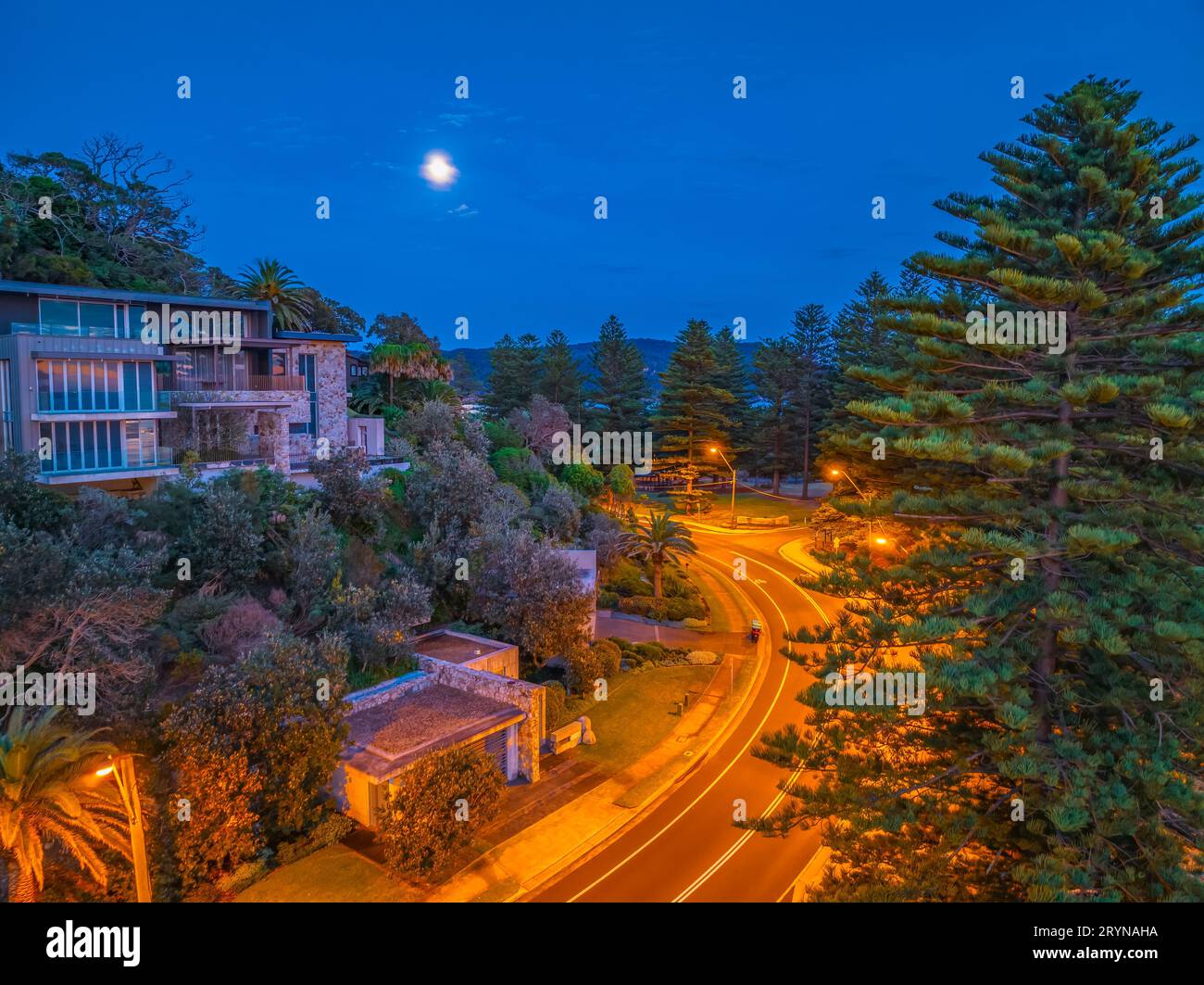 Aerial Sunrise at Palm Beach on the Northern Beaches of Sydney, NSW