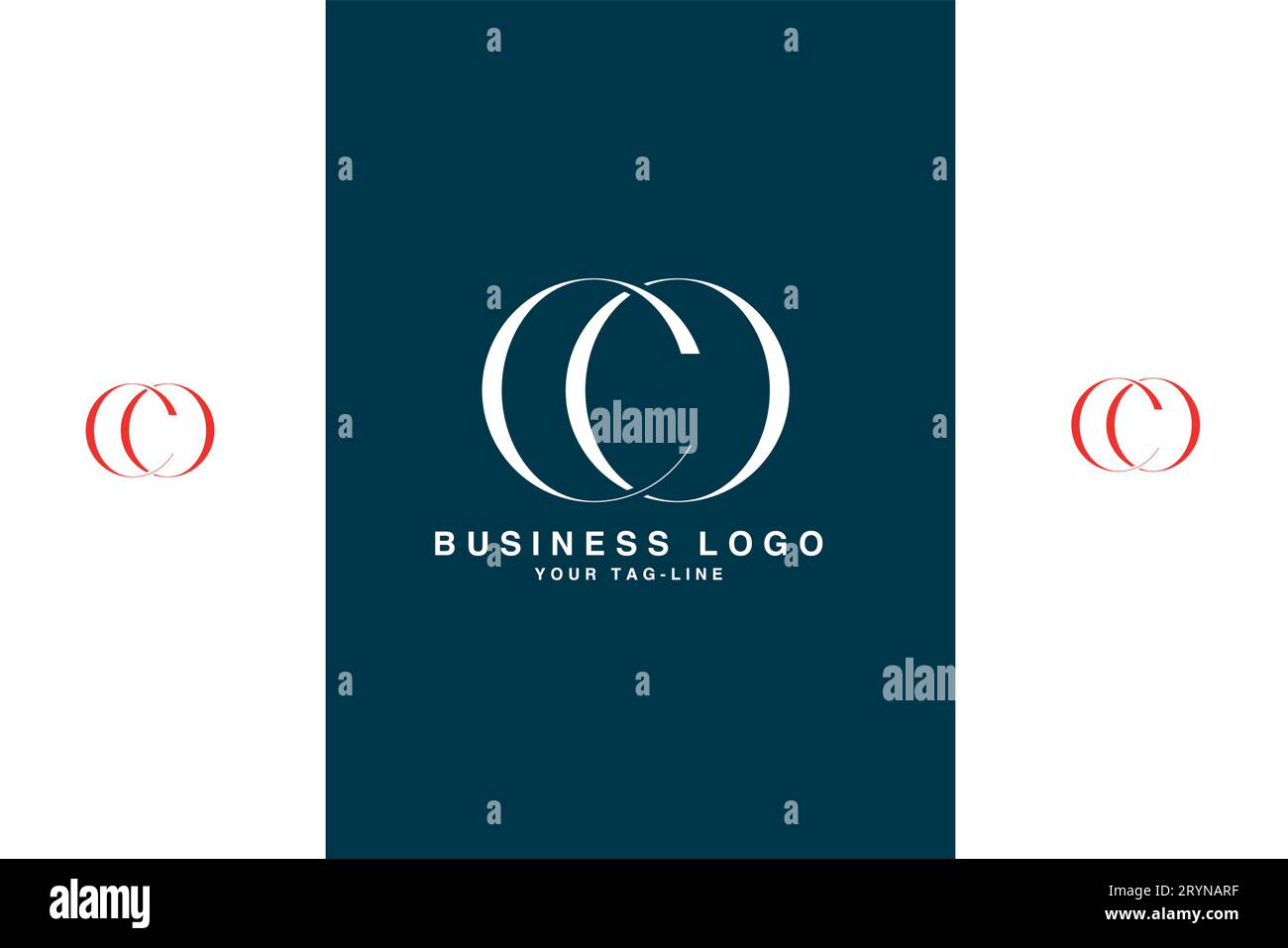 CO, OC, Abstract Letters Logo Monogram Stock Vector