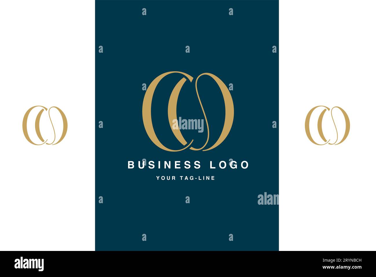 CO, OC, Abstract Letters Logo Monogram Stock Vector