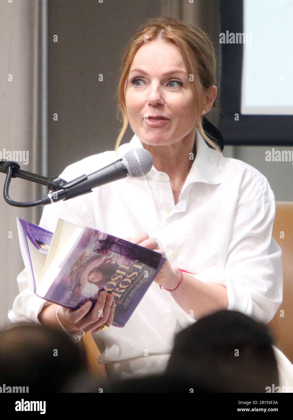New York, NY, USA. 1st Oct, 2023. Geri Halliwell-Horner signing and