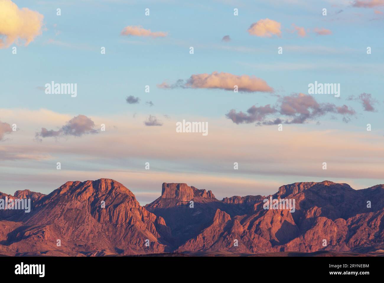 Chisos mountains sunset in big hi-res stock photography and images - Alamy