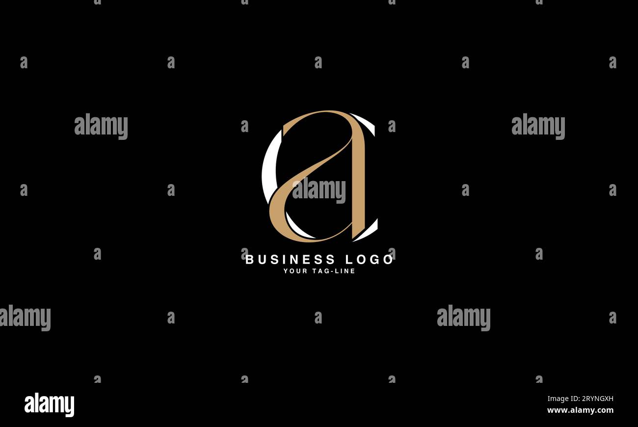 CA, AC, Abstract letters Logo monogram Stock Vector