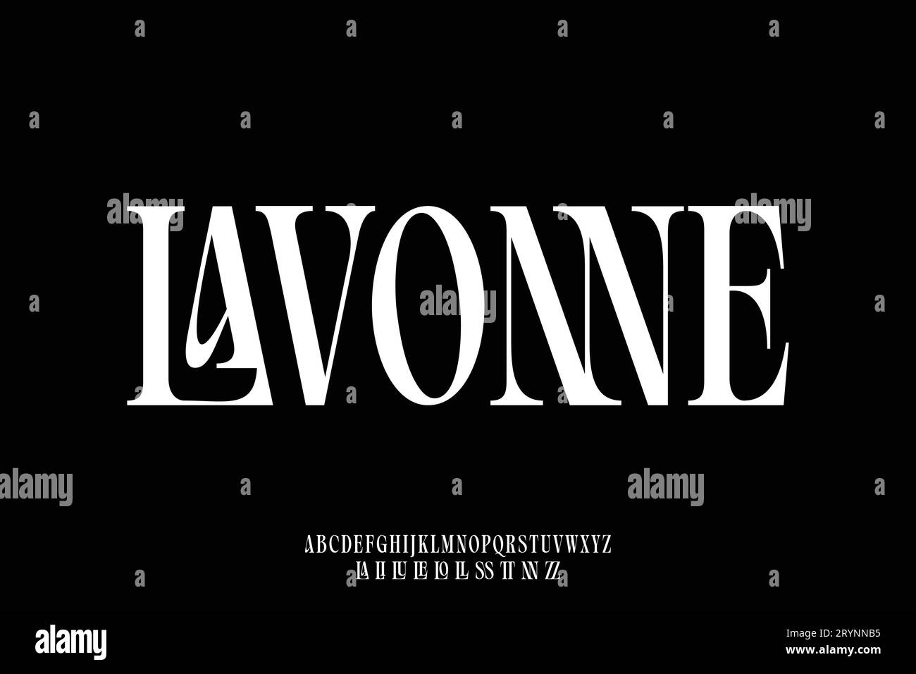 Elegant luxury ligature serif typeface display font vector. Creative