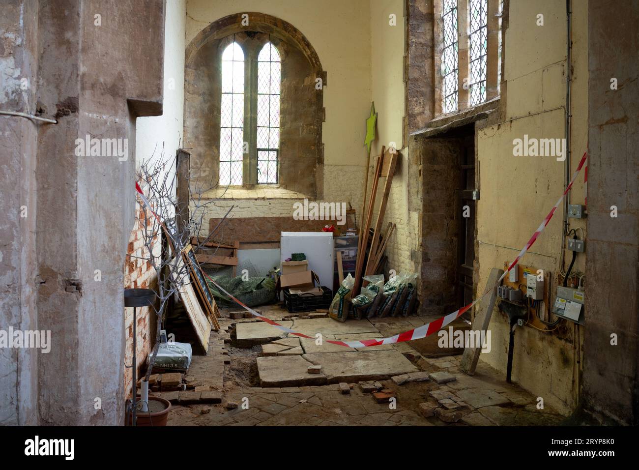 Interior repair work, St Peter and St Paul’s Church, Watford