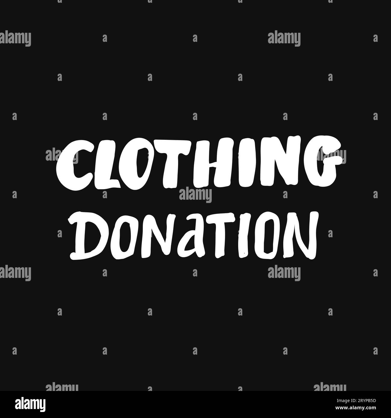 Clothing donation flat vector poster template. Thrift shop, second hand
