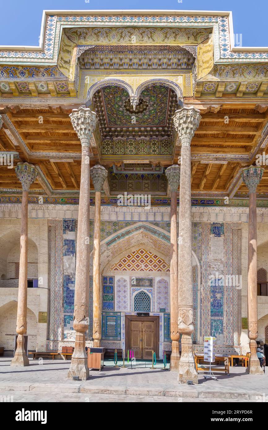 Bolo Haouz Mosque, Bukhara, Uzbekistan Stock Photo Alamy