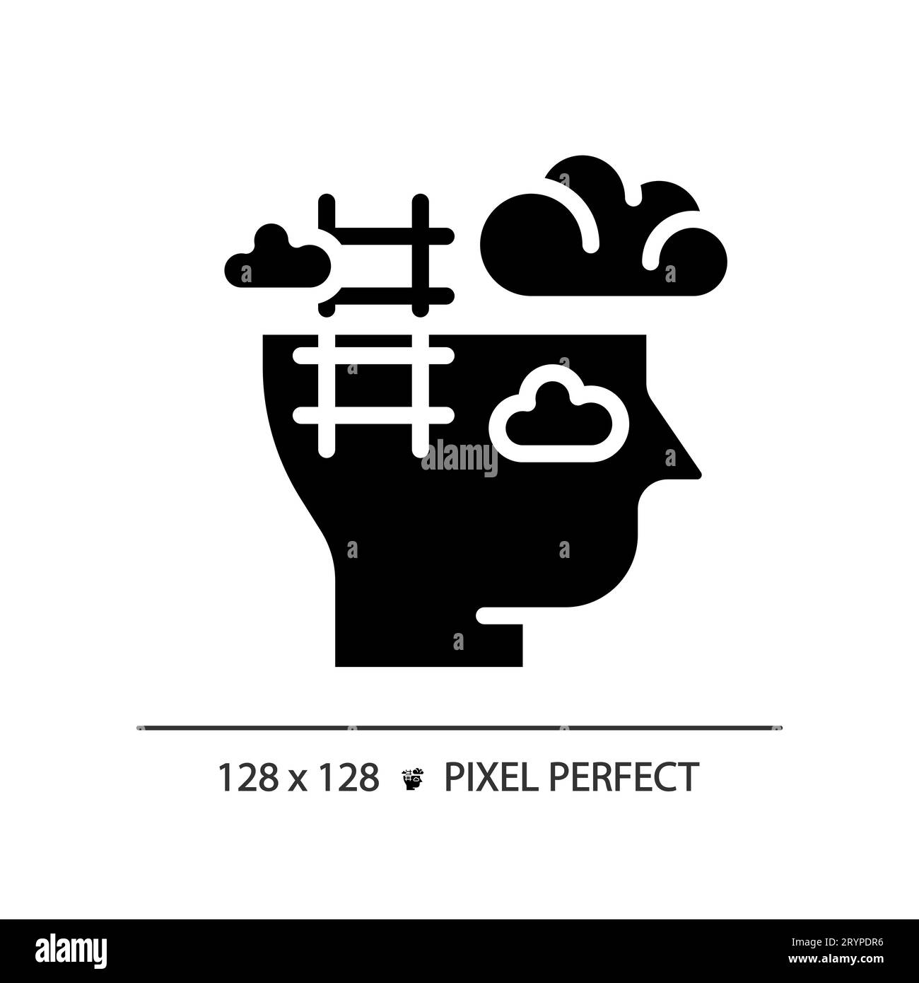 2D black glyph style ladder of success icon Stock Vector Image & Art ...