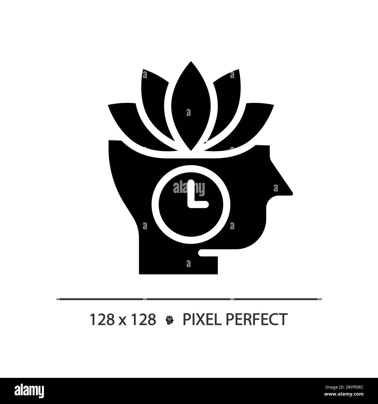 2D black glyph style self control icon Stock Vector Image & Art Alamy