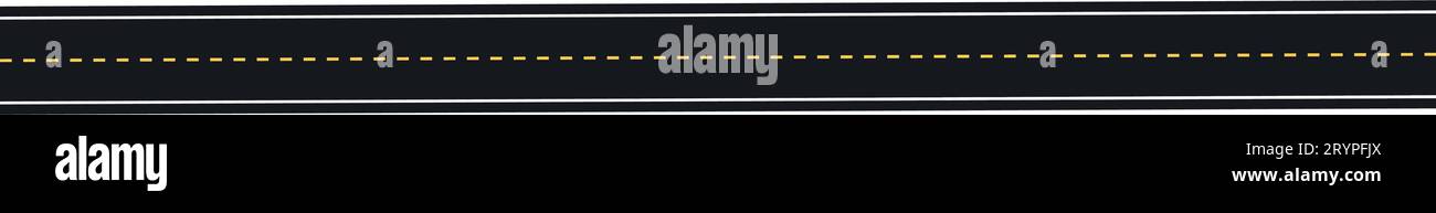Winding highway road from top view. Flat vector illustration isolated ...