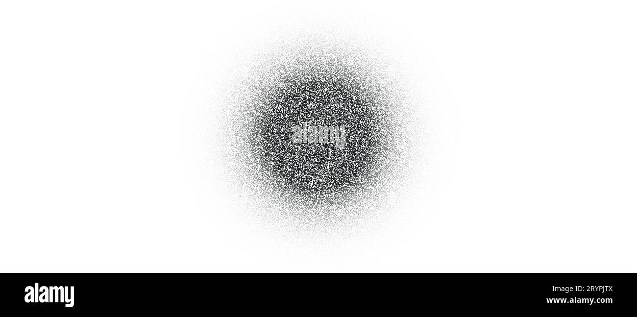Grain and noise effects with spray and gradient . round dot with stipple. dissolve, dust, and