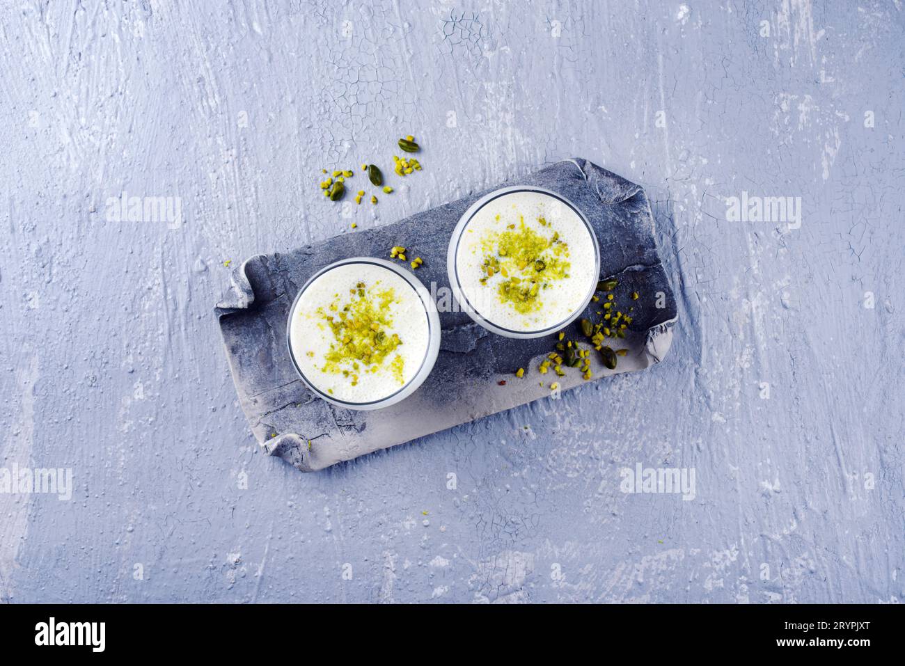 Traditional Indian lime lassi drink with dahi yogurt Stock Photo Alamy