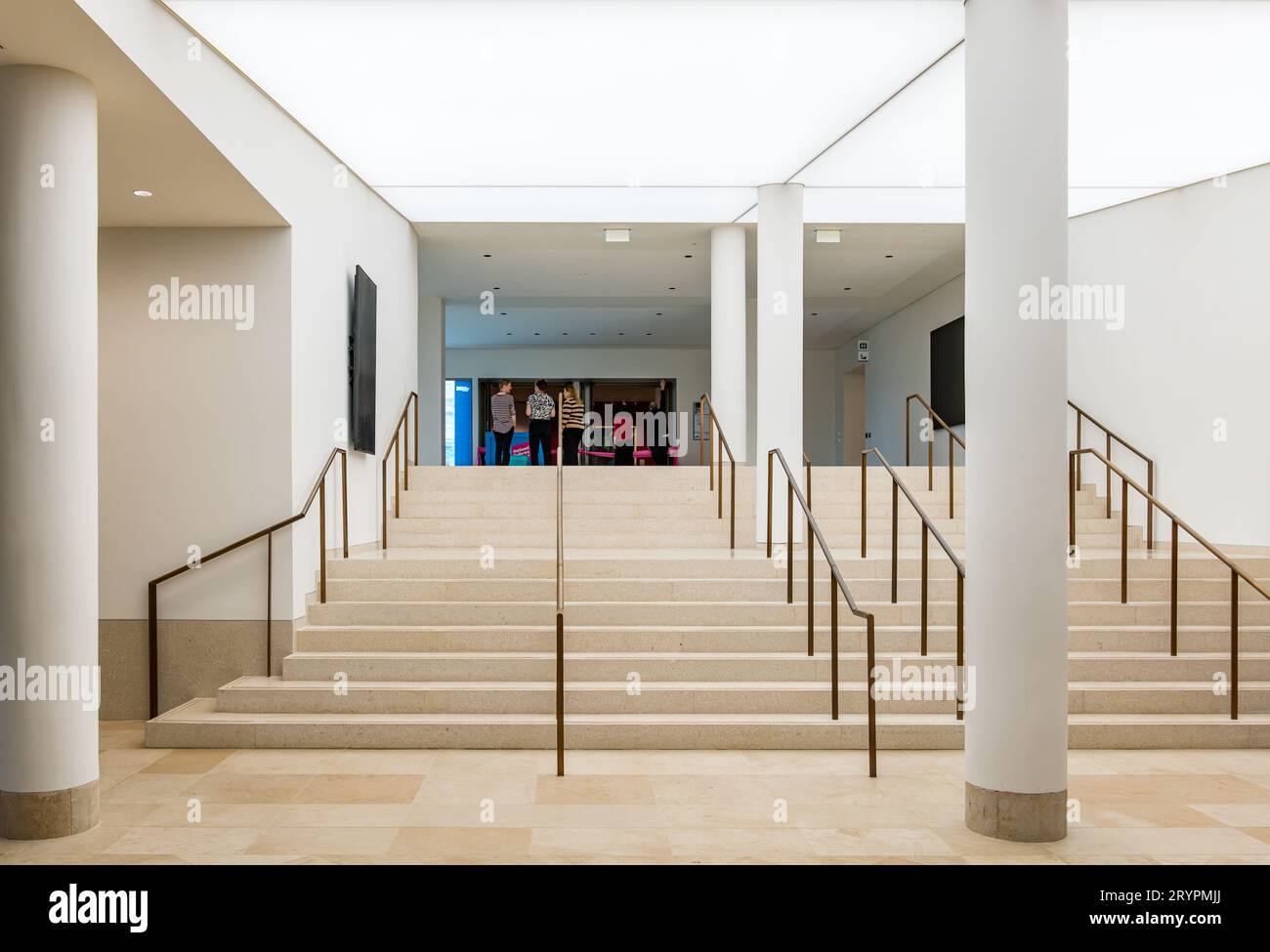 New entrance and staircase of National Galleries of Scotland newly opened modern extension, Edinburgh, UK Stock Photo