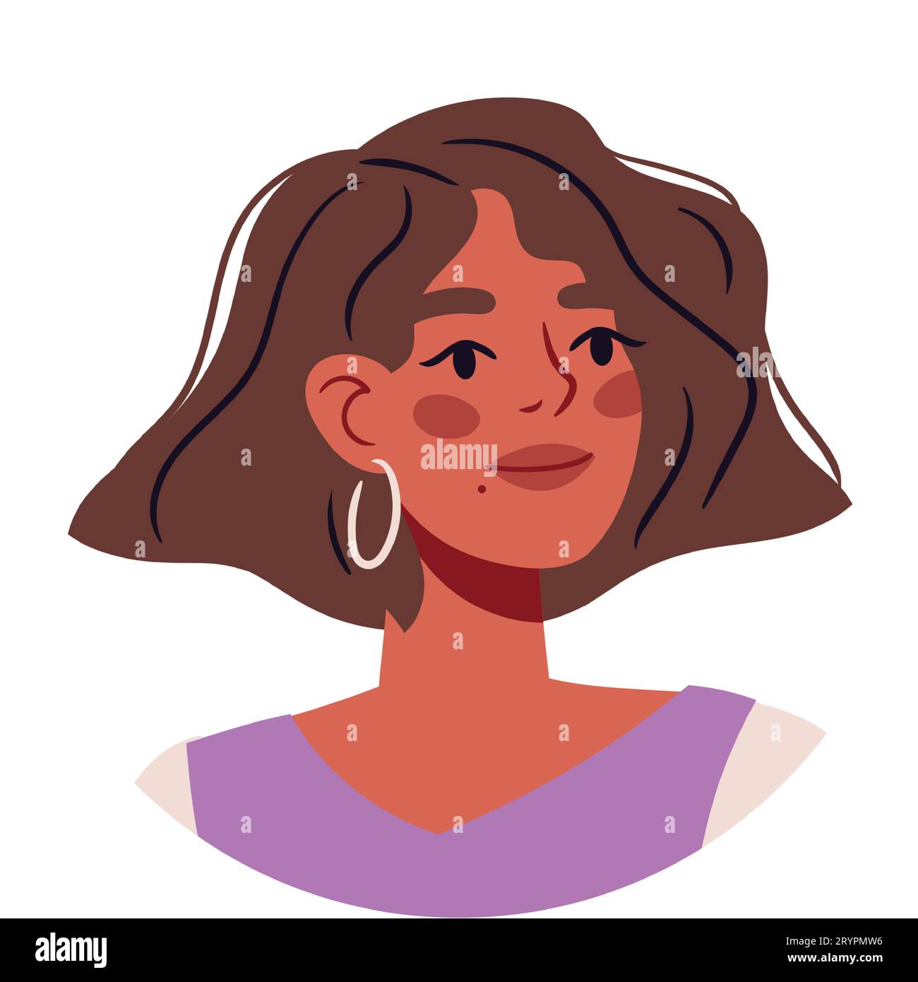 portraits people. Happy woman avatars. Different