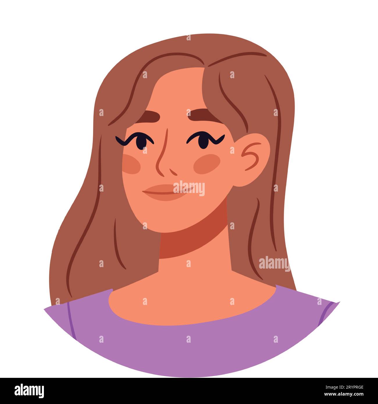 portraits people. Happy woman avatars. Different