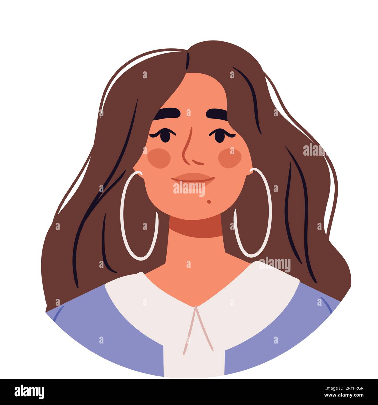 portraits people. Happy woman avatars. Different