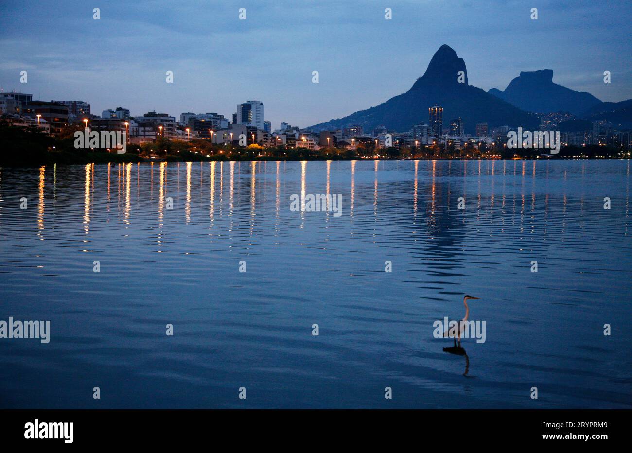 Lagoa Rodrigo de Freitas lake, Rio de Janeiro, Brazil. Stock Photo