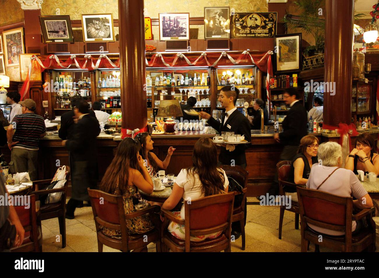 Cafe Tortoni, Buenos Aires, Argentina. Stock Photo