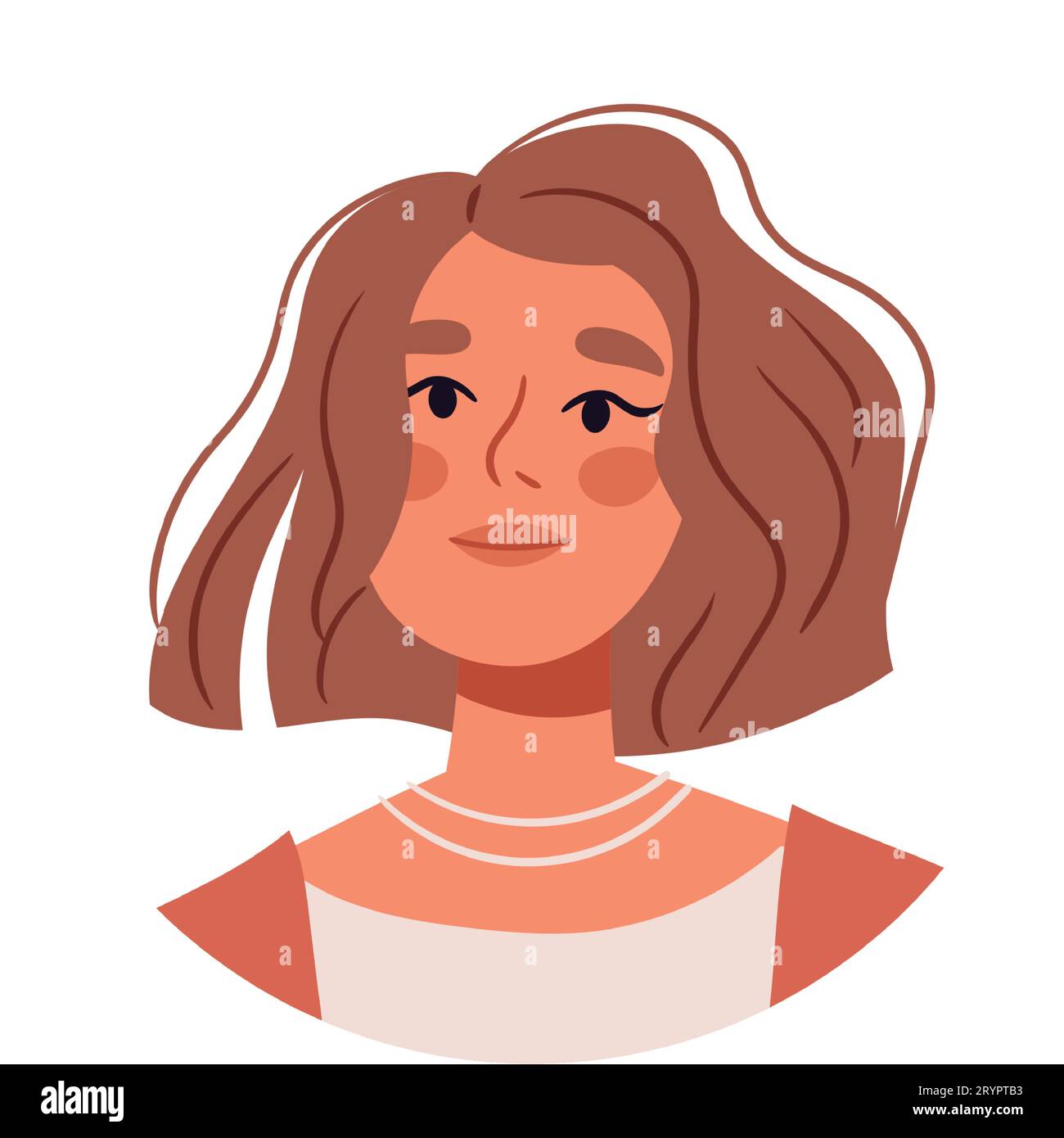 portraits people. Happy woman avatars. Different