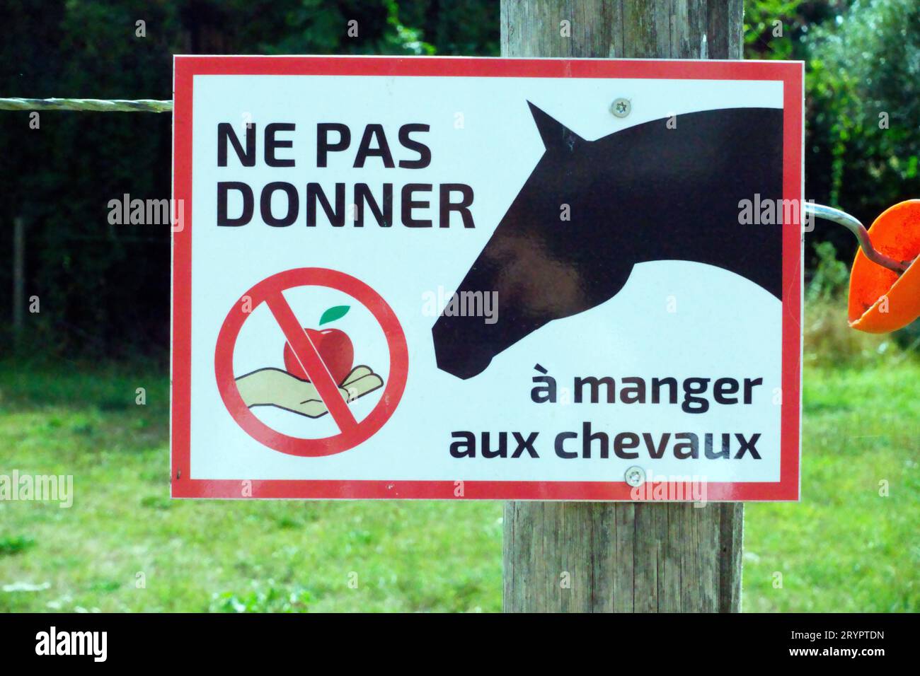 Dont feed the horses sign hires stock photography and images Alamy