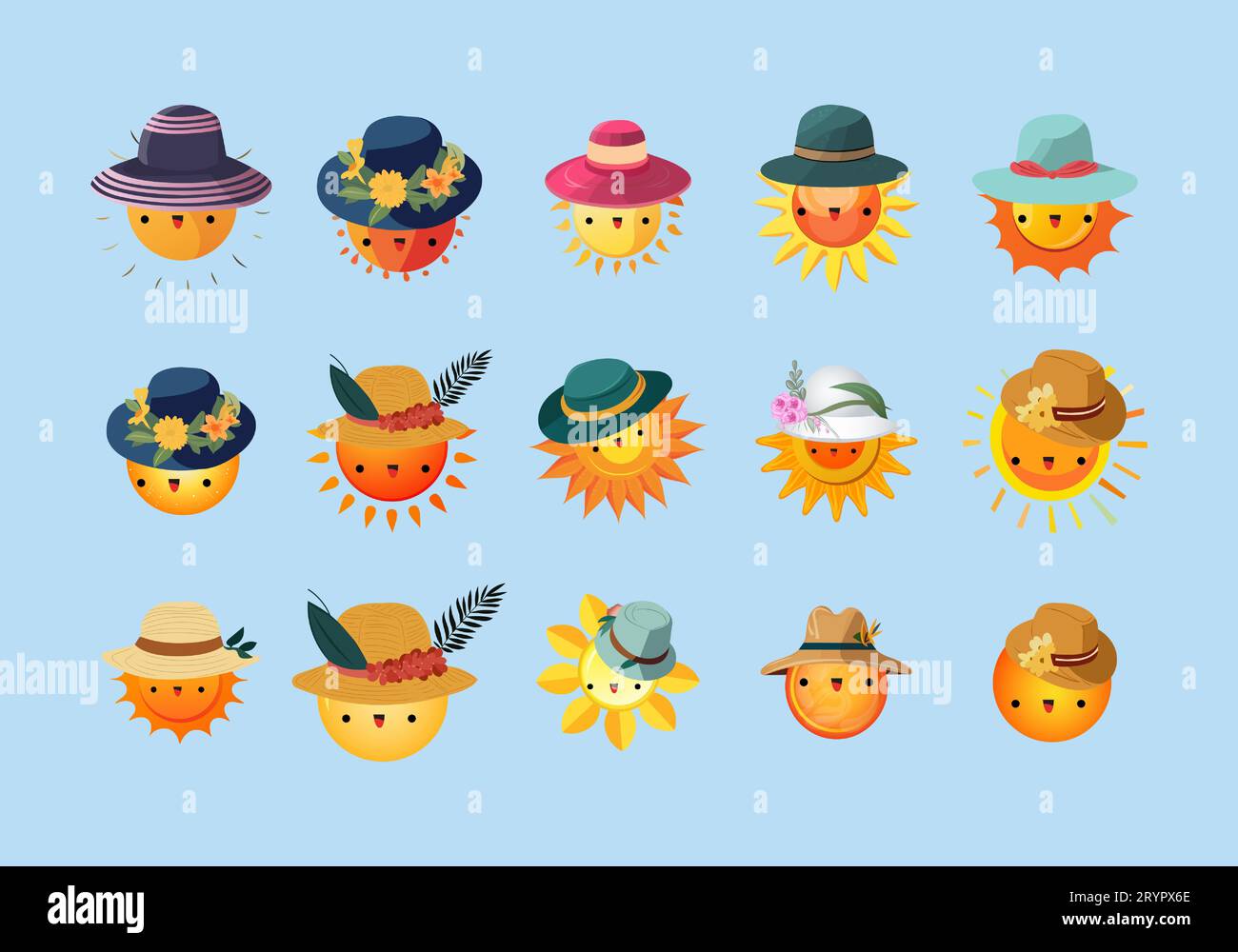 Sun pictures clip art hi-res stock photography and images - Alamy