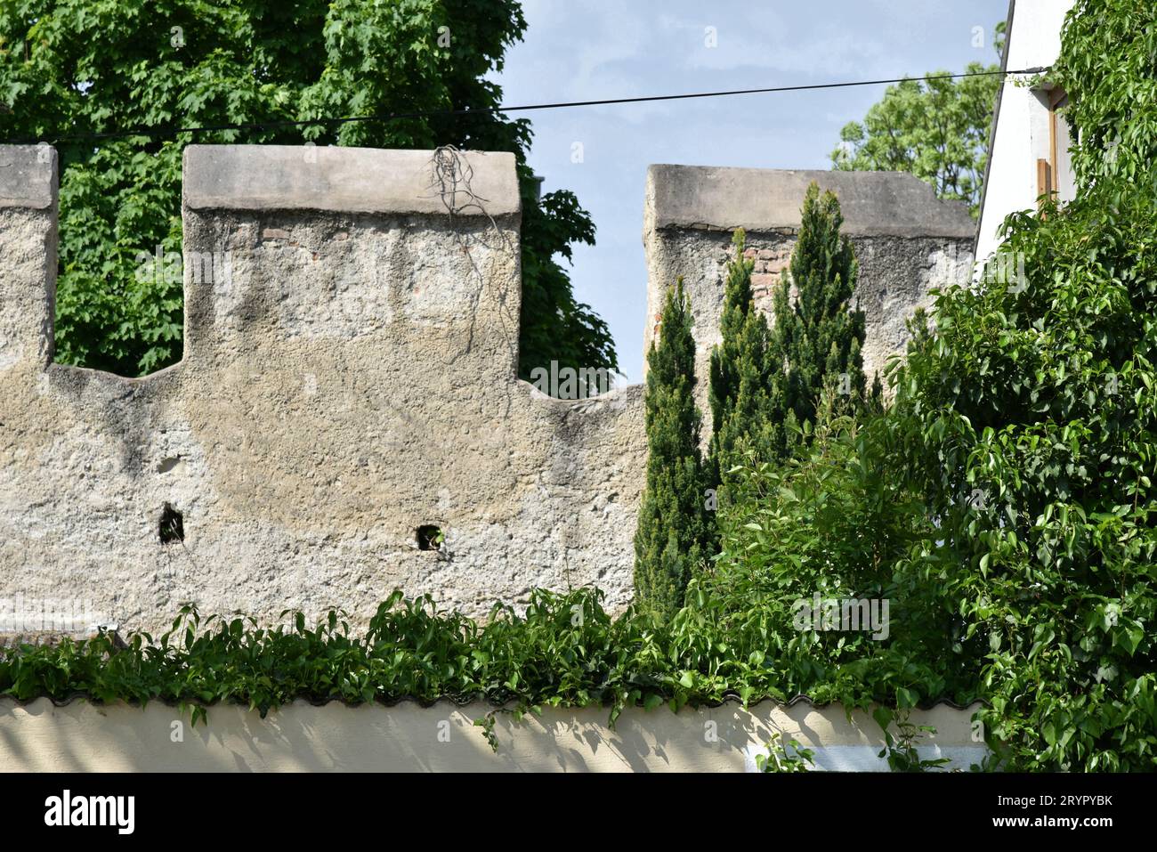 Town fortification of Gross-Enzersdorf, Austria Stock Photo