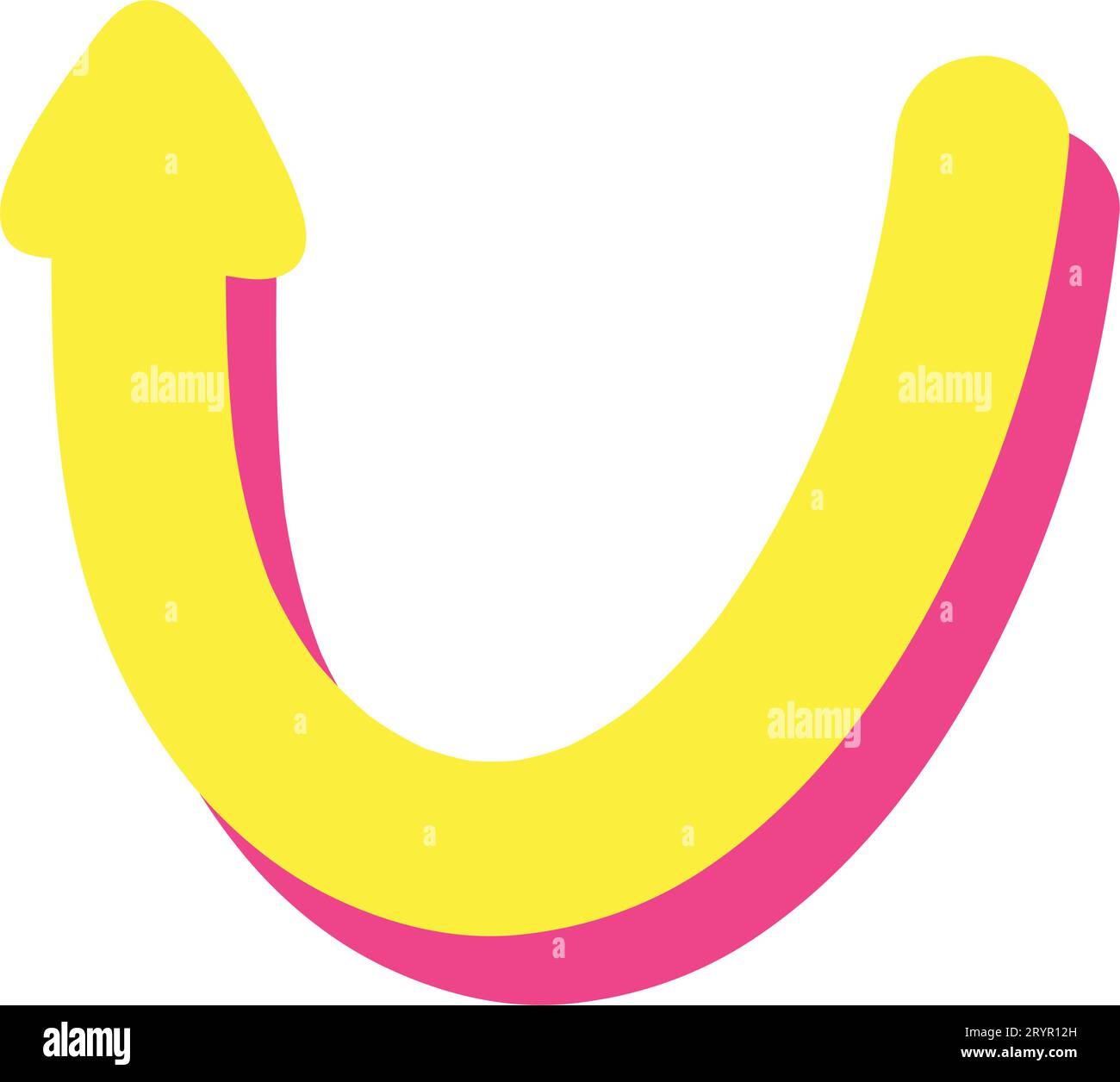 Doodle spiral arrows icon. Design quirky twist zigzag line, spring coil ...