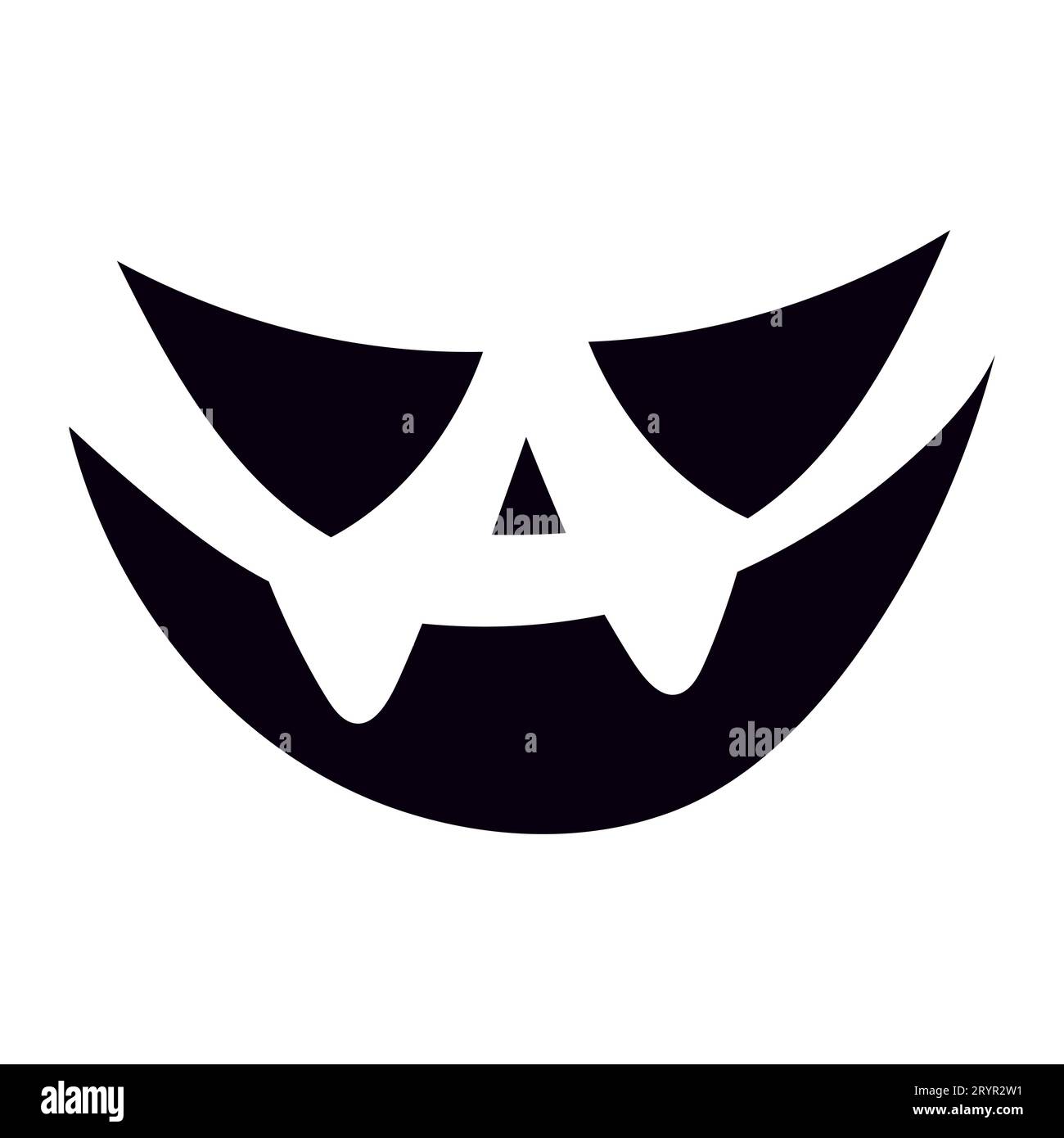 Cute scary Halloween faces for jack pumpkin stencils. Halloween faces