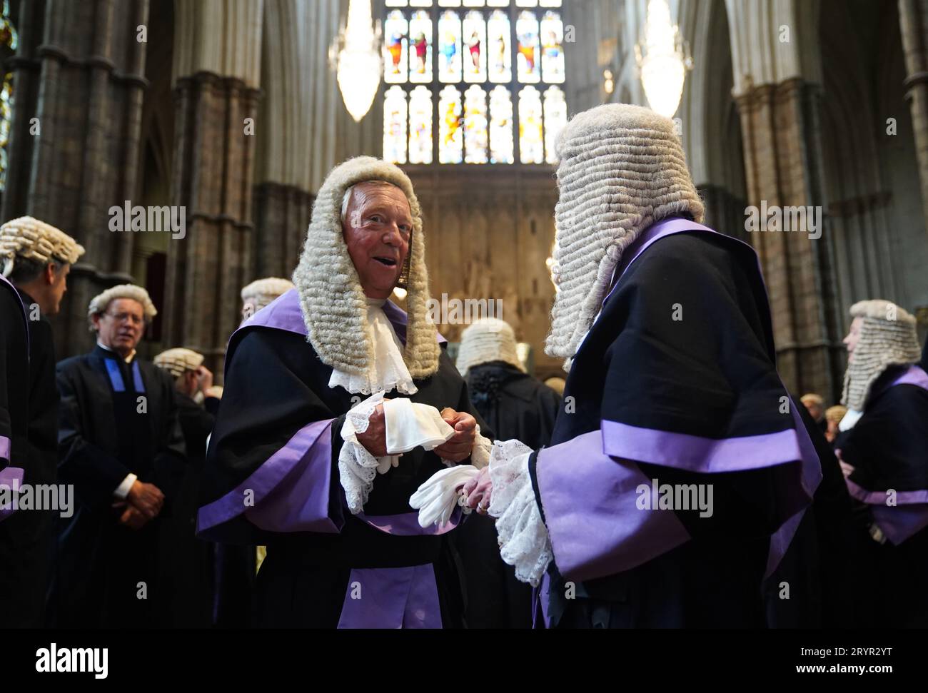 Judges at Westminster Abbey in London for the annual Judges Service, which marks the start of