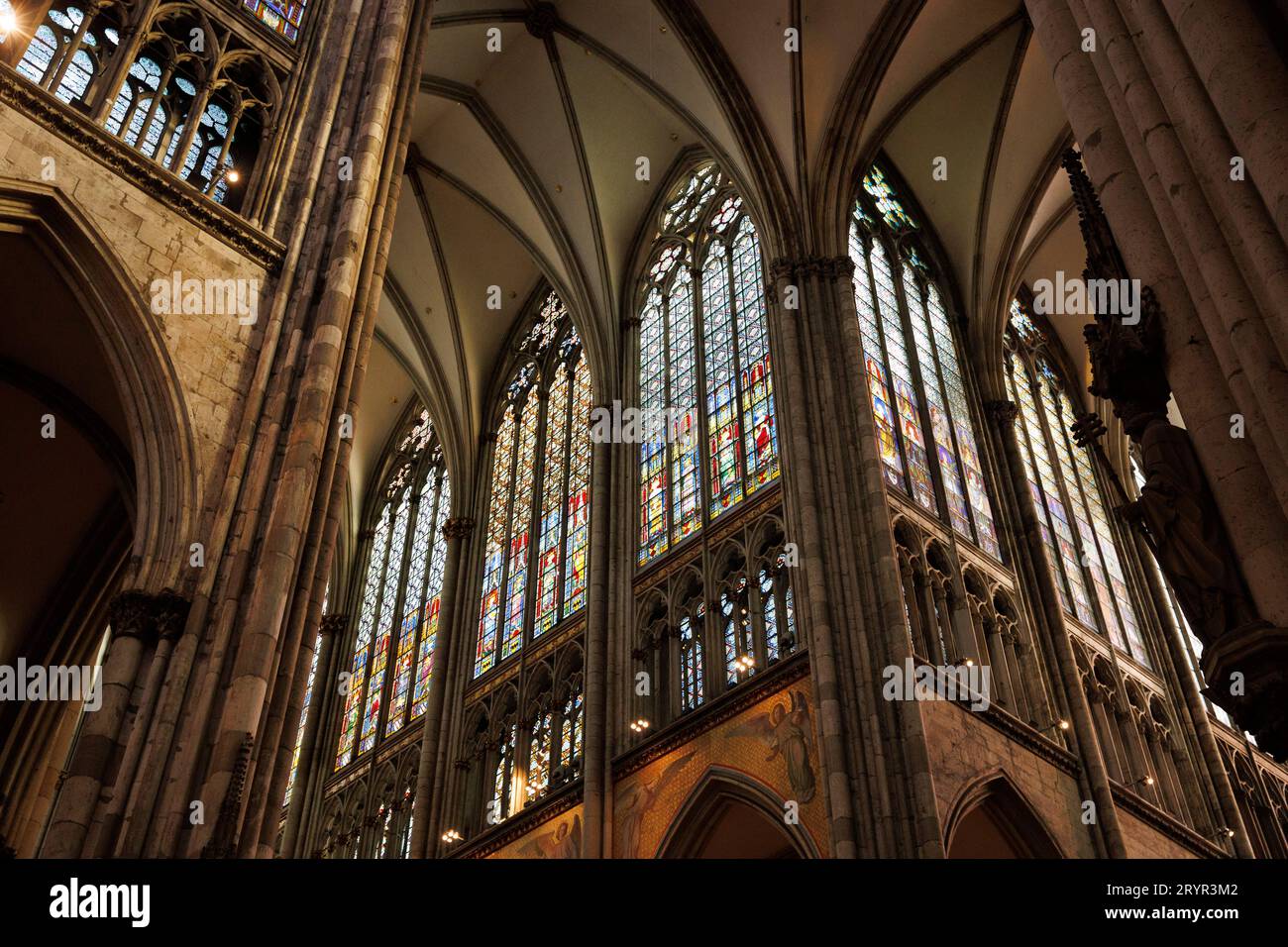 Cologne Cathedral, south transept and nave, crossing, Cologne, Germany ...