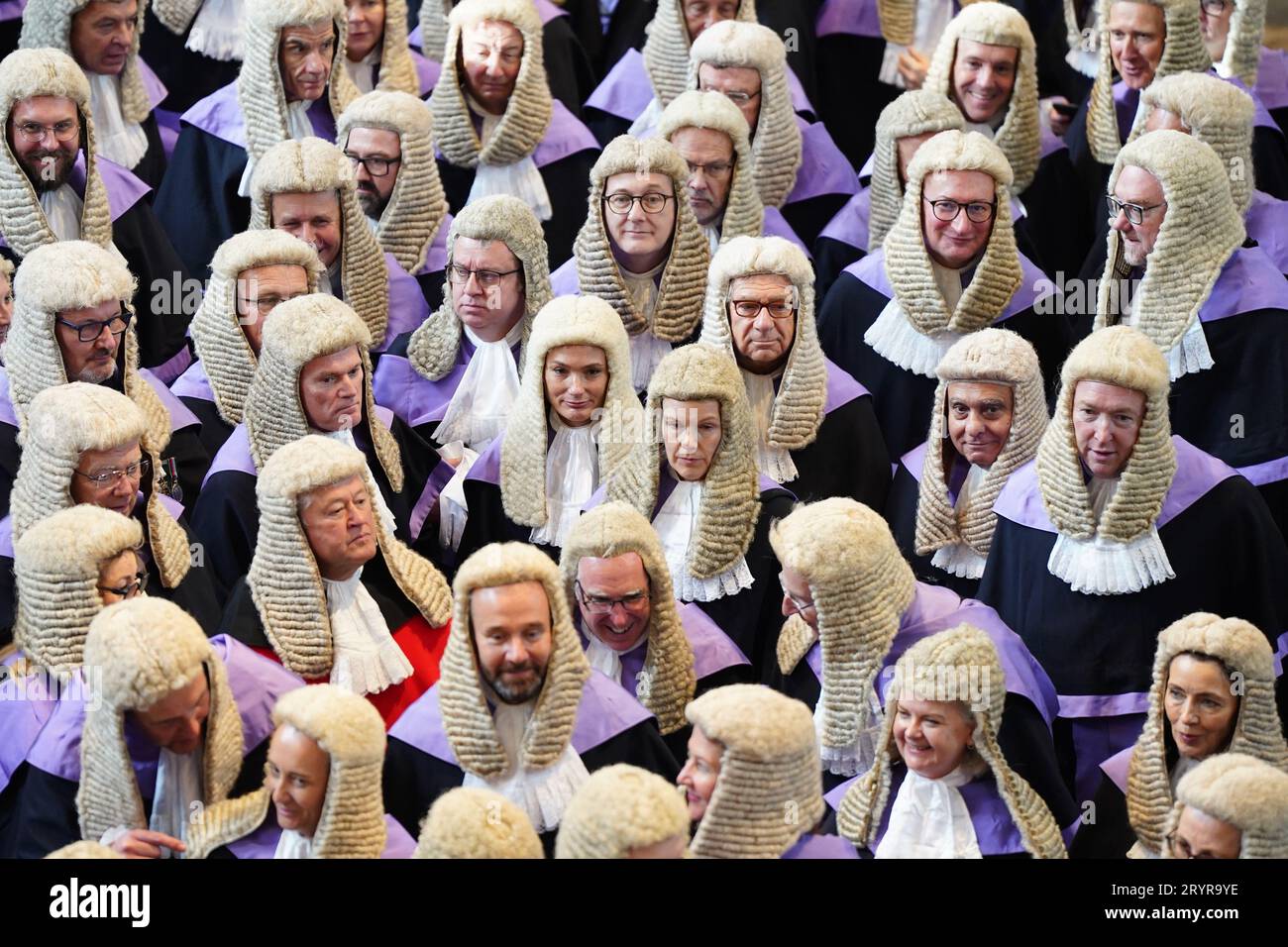 Judges service westminster abbey marks start hires stock photography