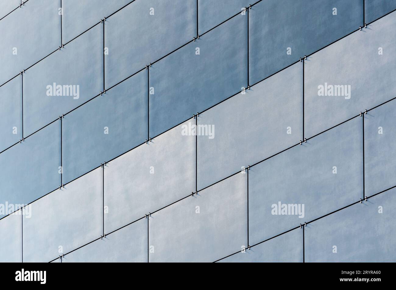 Blue wall background pattern of modern building Stock Photo - Alamy