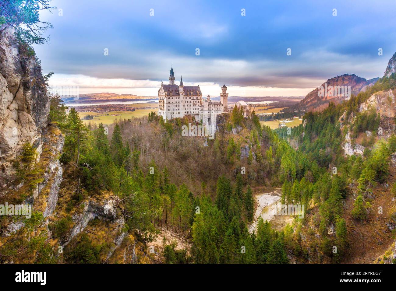 Neuschwanstein Castle The Famous Castle In Germany Stock Photo Alamy