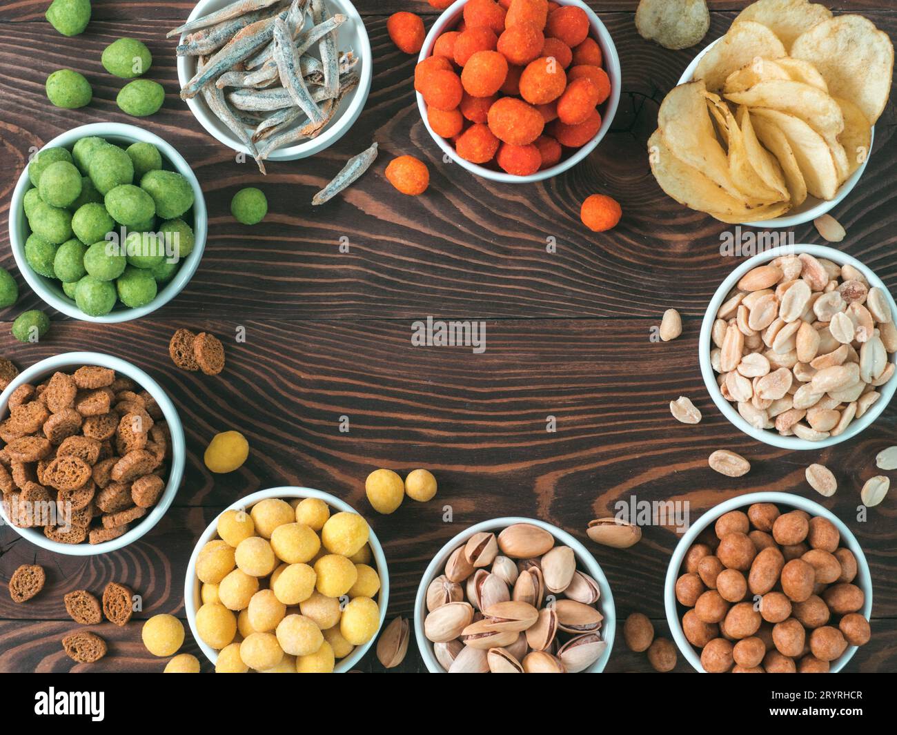 Different snacks for beer Stock Photo - Alamy