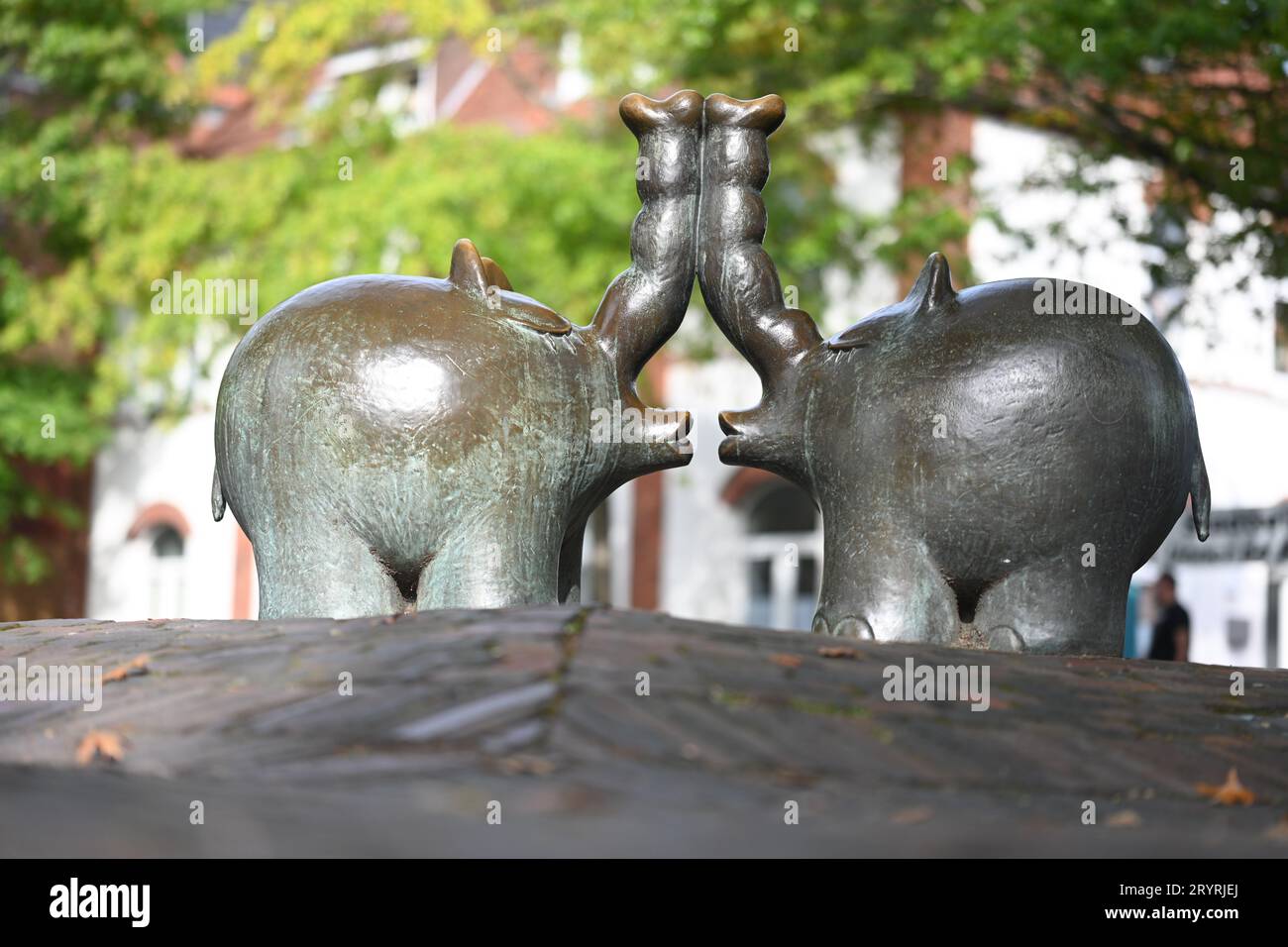 Emden, Germany. 02nd Oct, 2023. The Ottifanten monument in Transvaal