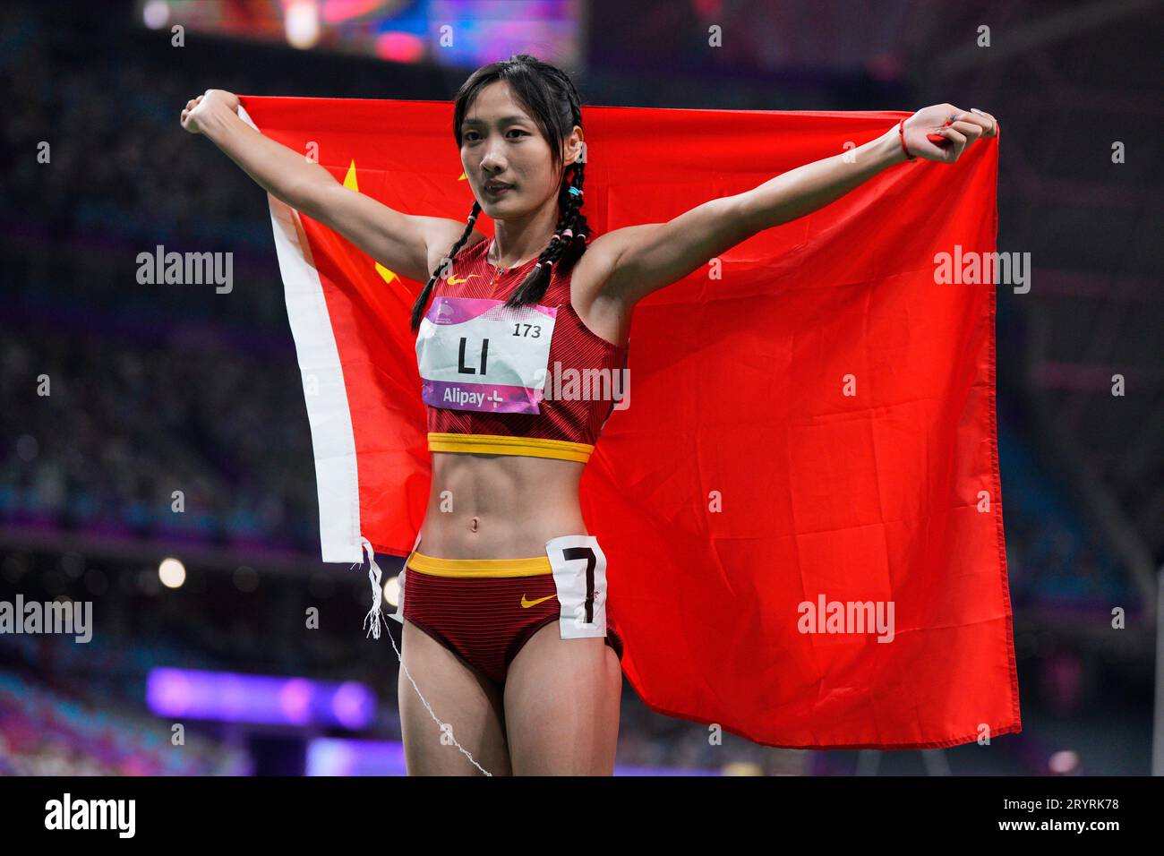 Yuting Li Belize China's Li Yuting celebrates after finishing second to win the silver ...