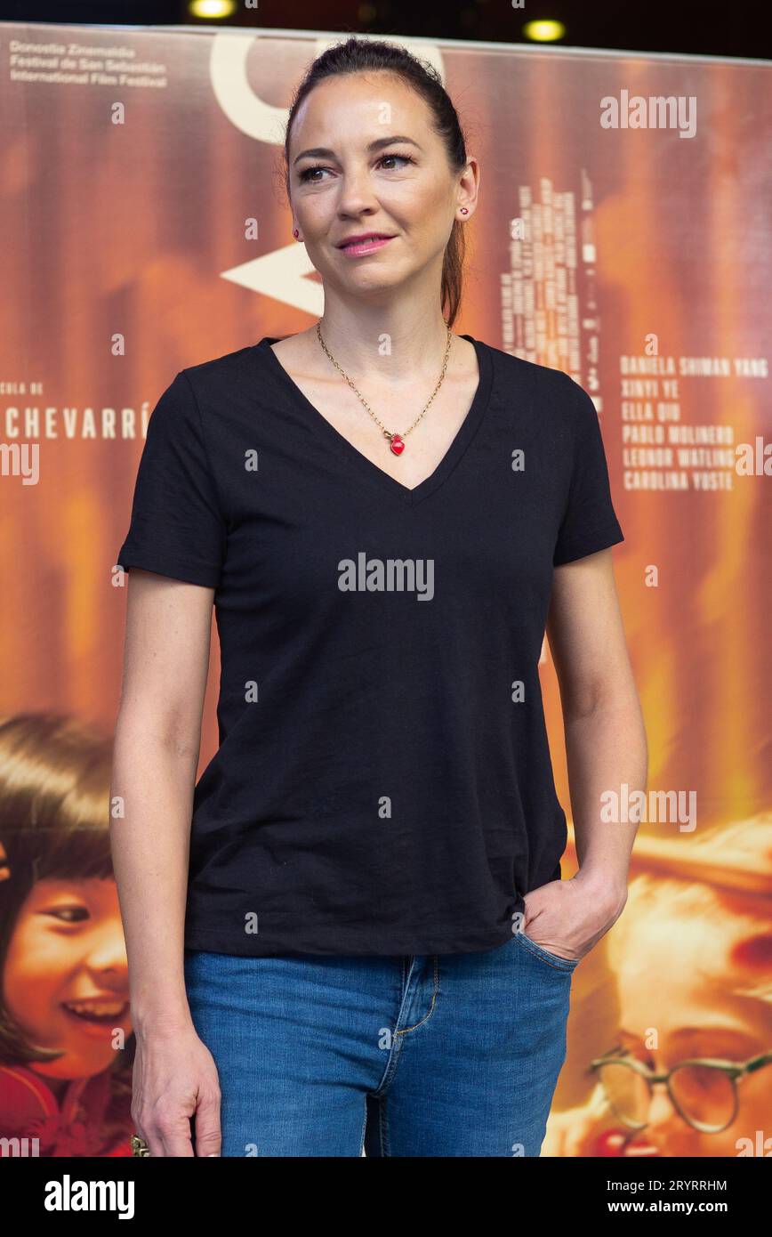 Leonor Watling attend to photocall of 'Chinas' at Cines Verdi on October 02, 2023 in Madrid, Spain. Stock Photo