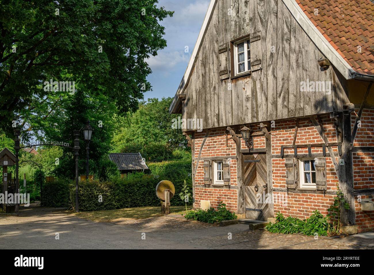 Old truss house in westphalia Stock Photo Alamy