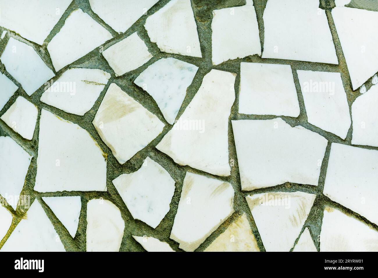 Splinters of a white ceramic tile . Texture white pieces, shards ...